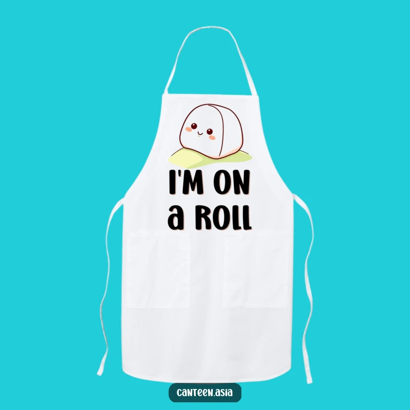 Funny Onigiri Rolling Apron - Hilarious Kitchen Accessory for Rice Lovers