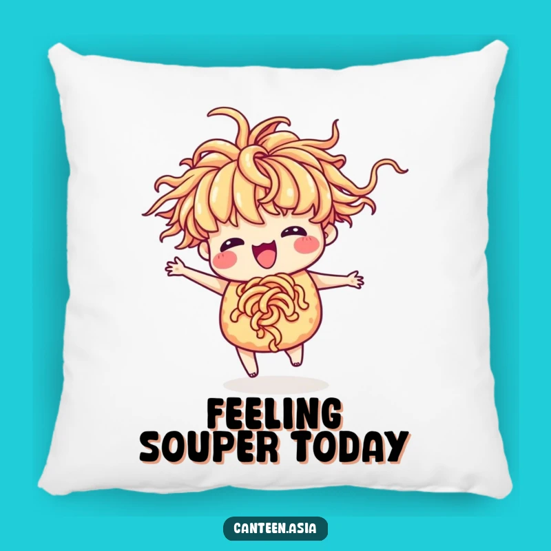 Funny Ramen Dance Pillow - Comfy and Hilarious Accent Pillow for Couch