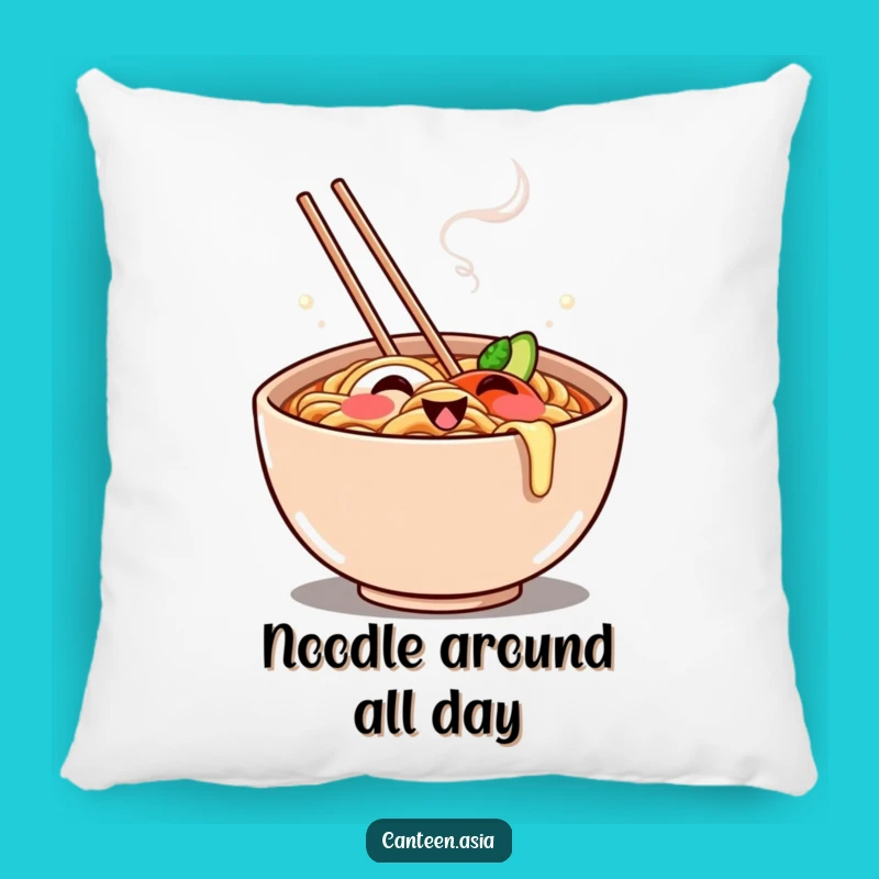 Funny Ramen Grin Pillow - Snuggle with Comfort & This Adorable Funny Gift