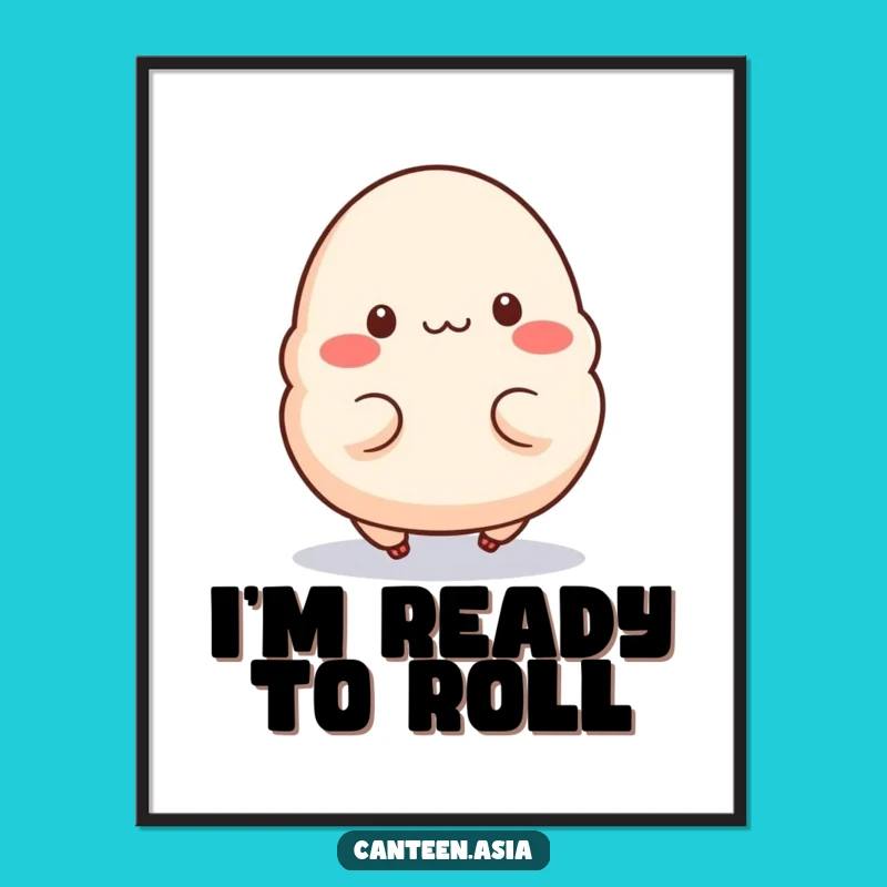 Funny Dumpling Hop Digital Art - Decorate with Energetic Charm & This Funny Gift