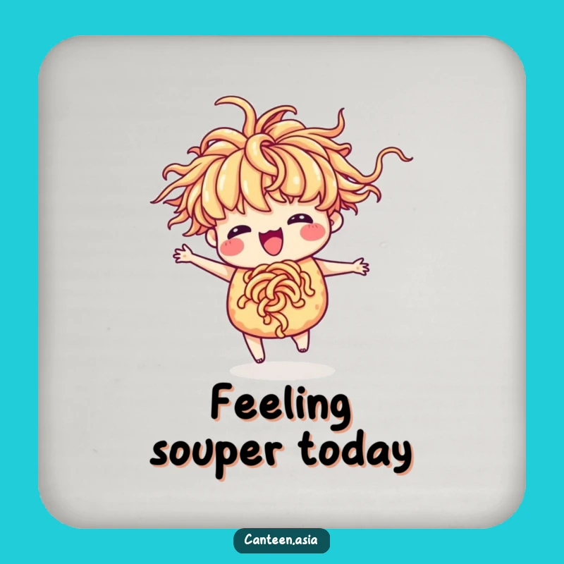 Funny Ramen Dance Coasters - Hilarious Set to Protect Surfaces with Fun