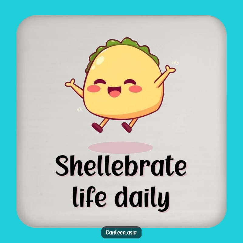 Funny Taco Jump Coasters - Hilarious Set to Protect Surfaces with Laughter