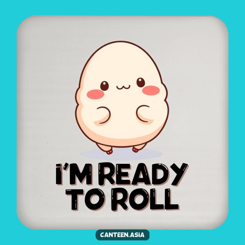 Funny Dumpling Hop Drink Coaster - Protect Surfaces with Playful Funny Style