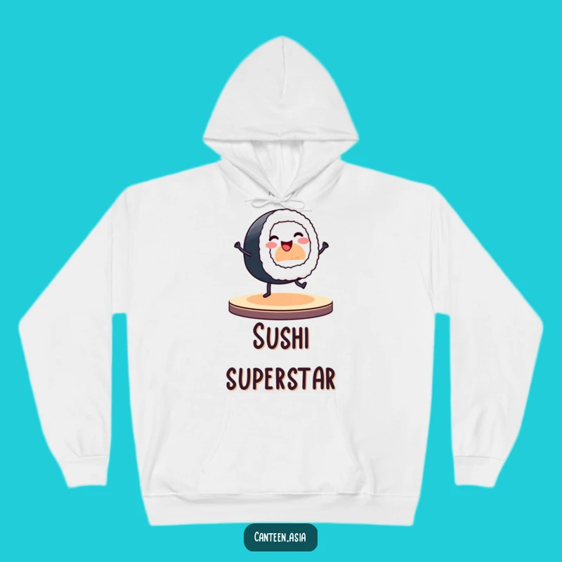 Funny Sushi Roll Hoodie: Dancing Stage Design, Cozy & Funny Gift