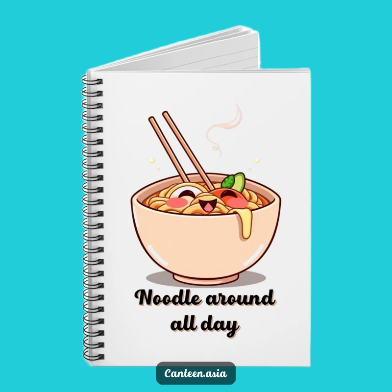 Funny Ramen Grin Notebook - Write Down Your Thoughts with This Cheerful Funny Gift