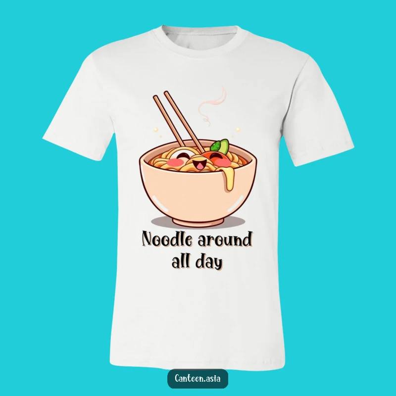 Funny Ramen Grin T-Shirt - Embrace Comfort & Humor with This Cheerful Funny Shirt