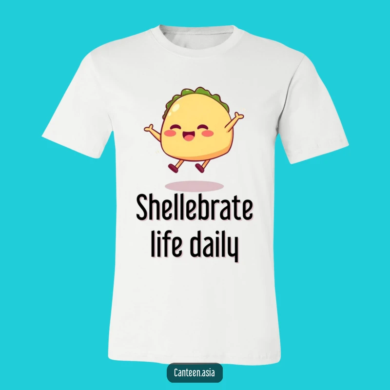 Funny Taco Jumping T-Shirt - Hilarious Foodie Apparel and Gift Idea