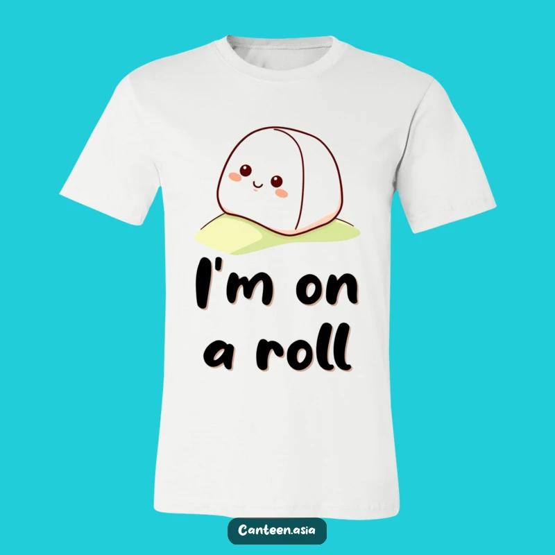 Funny Onigiri Rolling T-Shirt - Hilarious Rice Ball Apparel and Gift