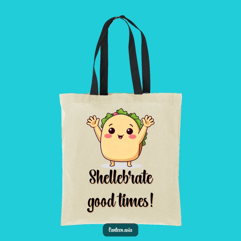 Funny Taco Waving Hello Tote Bag - Carry Your Essentials with This Cheerful Funny Gift